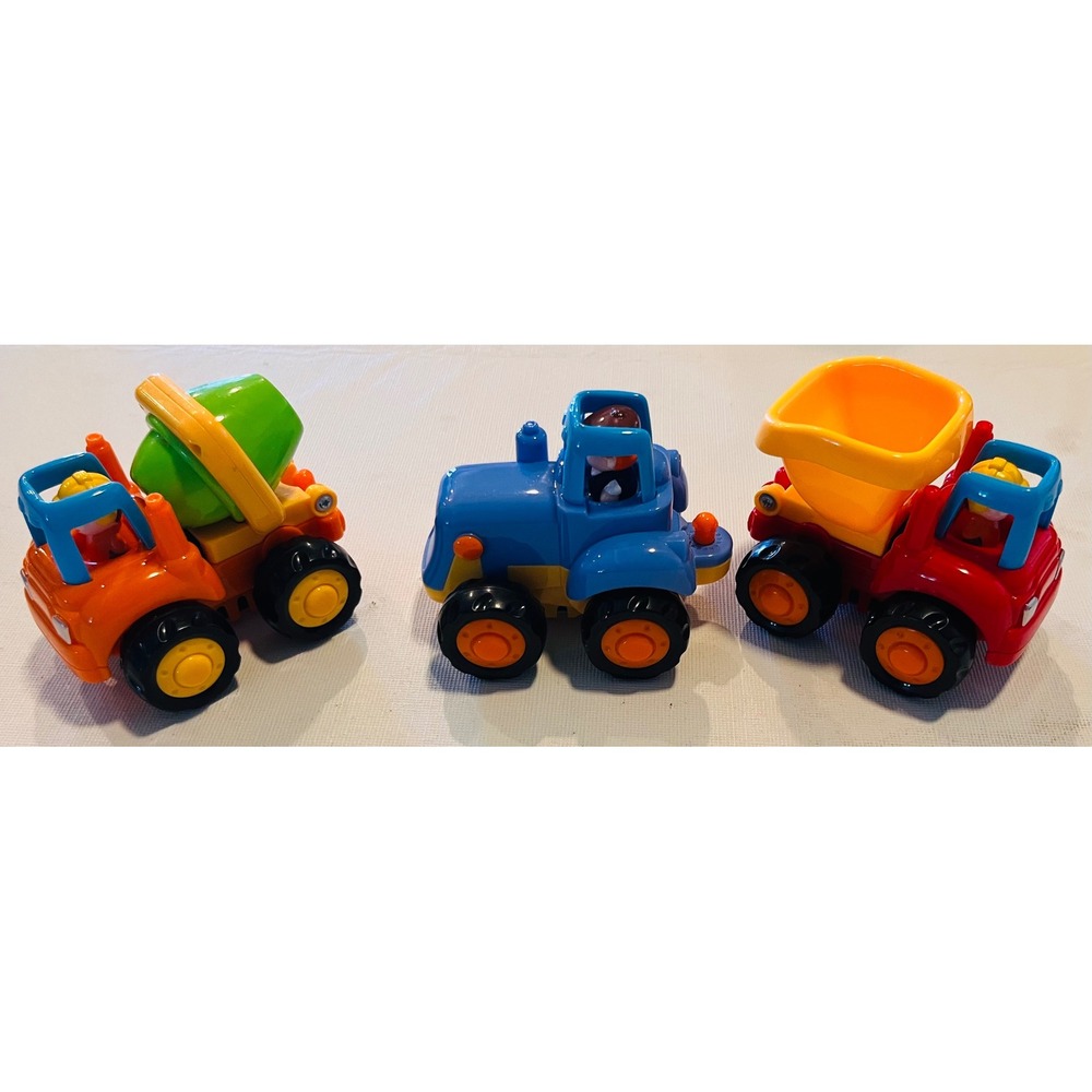 Huile Toys Push & Go Toddler Vehicle Trio